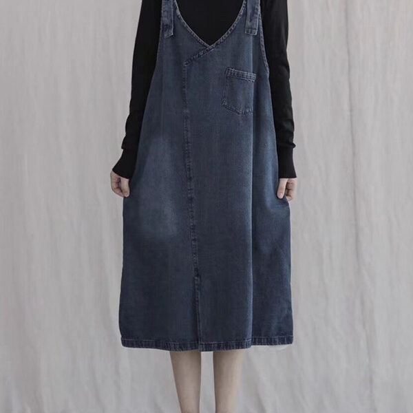SkuCY-!112872MaterialDenim StyleLoose FeatureSplit-front