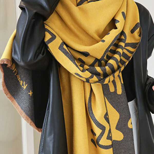 SkuCY-!97270MaterialImitated Cashmere FeatureContrast Color