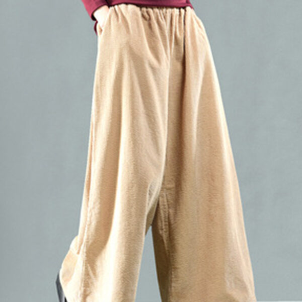 SkuCY-!67382MaterialCorduroy StyleWide Leg FeatureHigh-Waisted