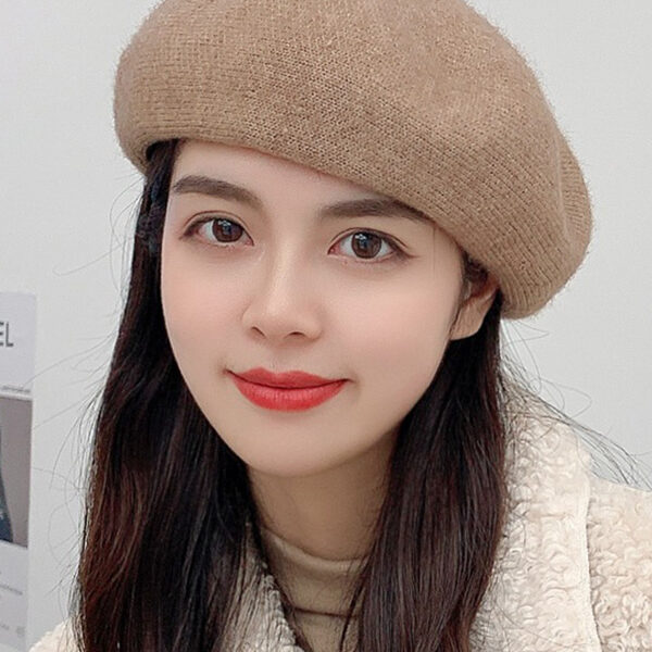 Simple Casual 10 Colors Beret Hat CAMEL-FREE SIZE SkuCY-!96236MaterialWoolen FeatureSolid Color OccasionCasual