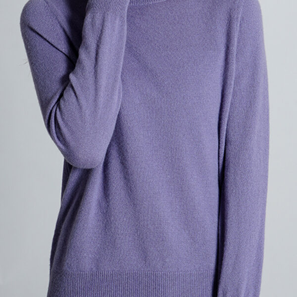 SkuCY-!111618Material100% CASHMERE StyleLong Sleeves FeatureSolid Color NecklineHigh-neck OccasionCasual