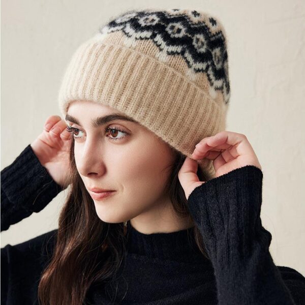 Stay warm and stylish with our Soft Knit cashmere Beanie