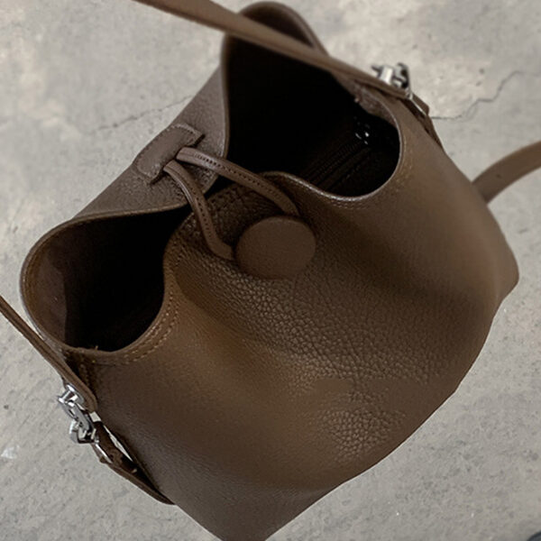 Retro Large Capacity Solid Color Bags Accessories COFFEE-One_size SkuCY-!112506MaterialPU FeatureSolid Color OccasionCasual