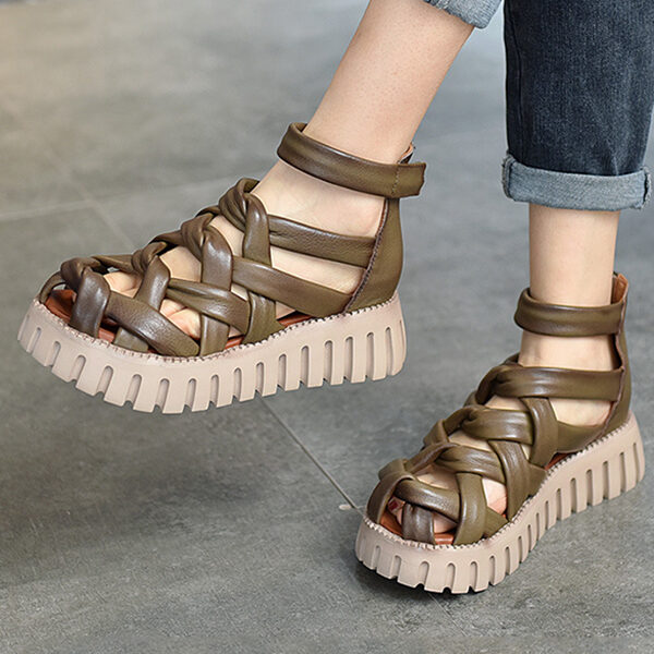 SkuCY-!103976MaterialCow Leather StylePlatform FeatureHollow OccasionCasual