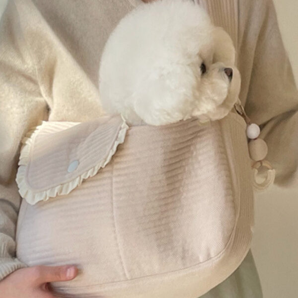 Cute 4 Colors Falbala Pet Bag Accessories PINK-L SkuCY-!102488MaterialPolyester FeatureFalbala OccasionGoing out