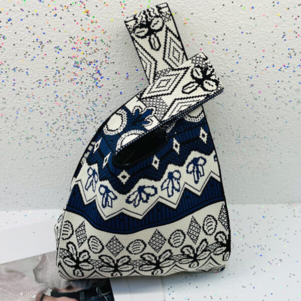 Cute Contrast Color Woven Handbag Bags LIGHT APRICOT-One_size SkuCY-!116626MaterialPolyester LiningPolyester FeatureContrast Color