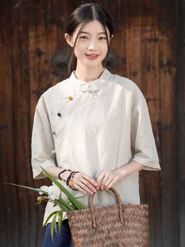 SkuCY-!108380MaterialRamie Cotton StyleLoose