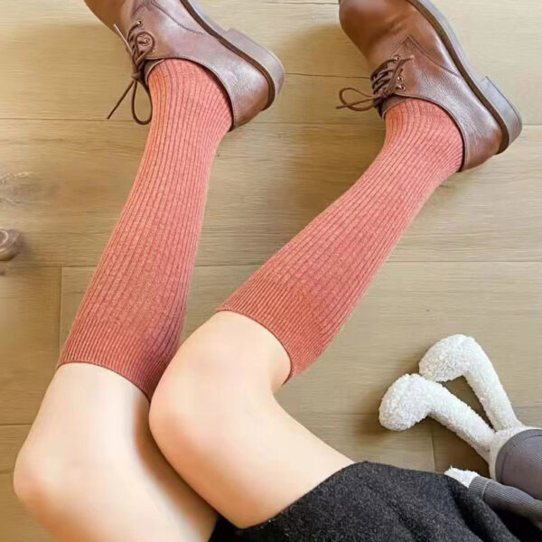 Casual Wool Keep Warm Solid Color Socks Accessories PINK-One_size SkuCY-!111463MaterialWool FeatureKeep Warm