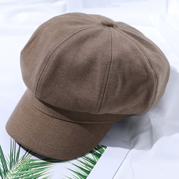 Simple 4 Colors Beret Hat KHAKI-FREE SIZE SkuCY-!96254MaterialWoolen FeatureKeep Warm