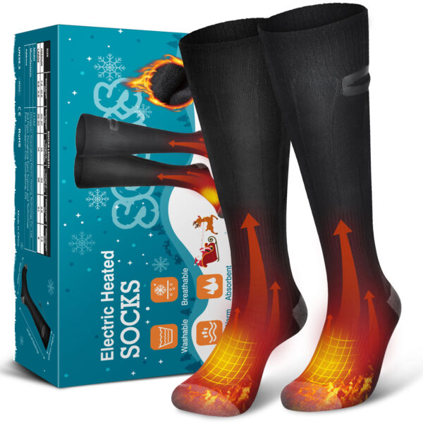 Going Out Keep Warm Electric Heating Socks BLACK-M SkuCY-!109967MaterialViscose