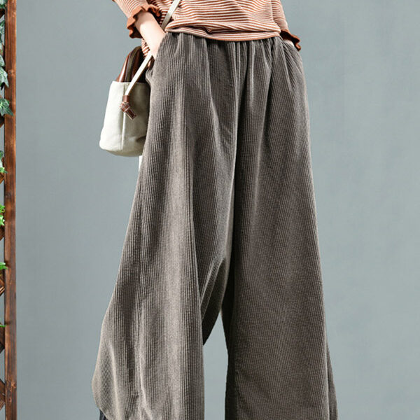 SkuCY-!67382MaterialCorduroy StyleWide Leg FeatureHigh-Waisted