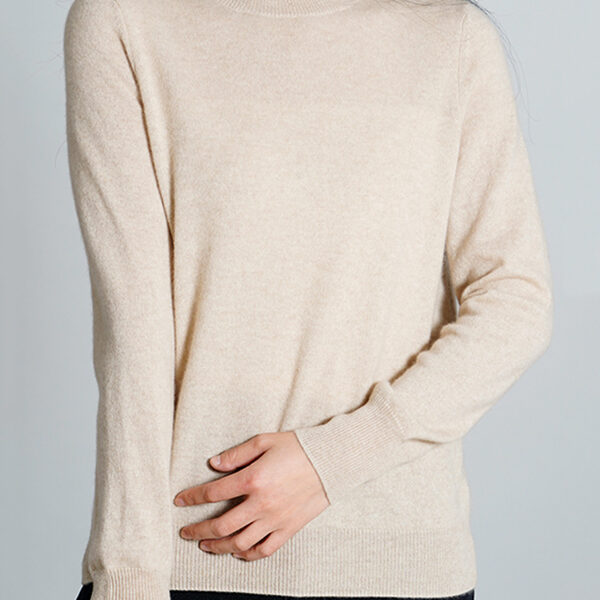SkuCY-!111618Material100% CASHMERE StyleLong Sleeves FeatureSolid Color NecklineHigh-neck OccasionCasual