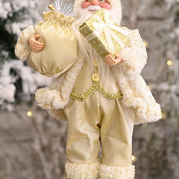 Christmas Creative Hand-Made Santa Claus Doll GOLD-FREE SIZE SkuCY-!71883MaterialNon-woven Fabric