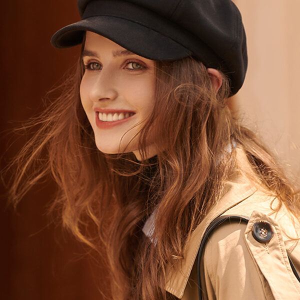 Simple 4 Colors Beret Hat BLACK-FREE SIZE SkuCY-!96254MaterialWoolen FeatureKeep Warm