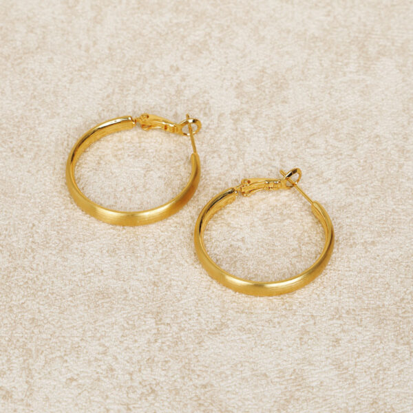 Gold-Plated Retro Earrings