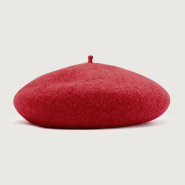Details:- Material: Wool- Color: Red
