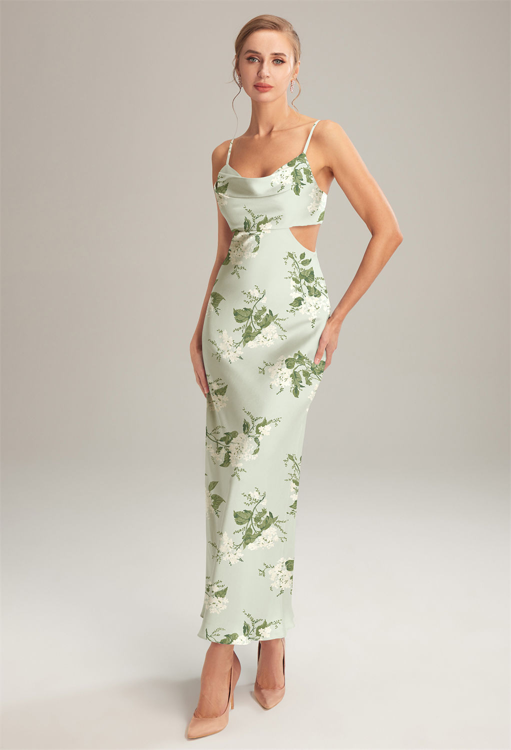 it's designed from satin charmeuse as a mermaid