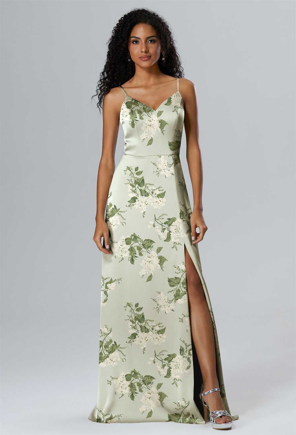 this dress is sure to turn heads. The satin material and spaghetti straps make it both comfortable and stylish.