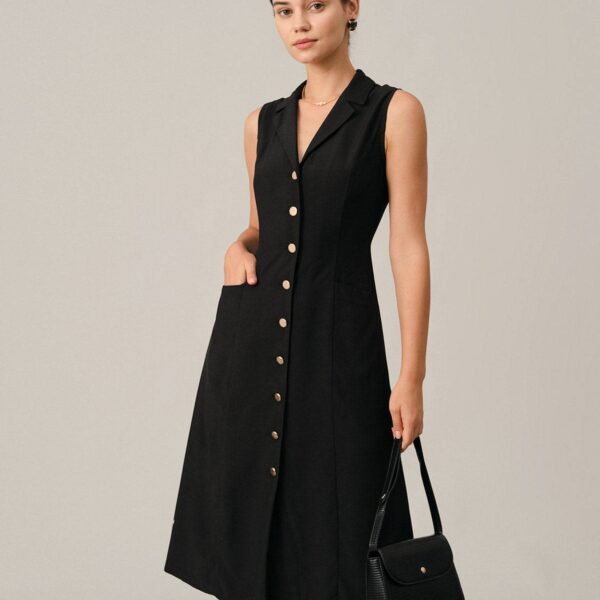 Fabric:This black tunic dress made of Polyester and Cotton. Polyester is an artificial fiber that feels soft