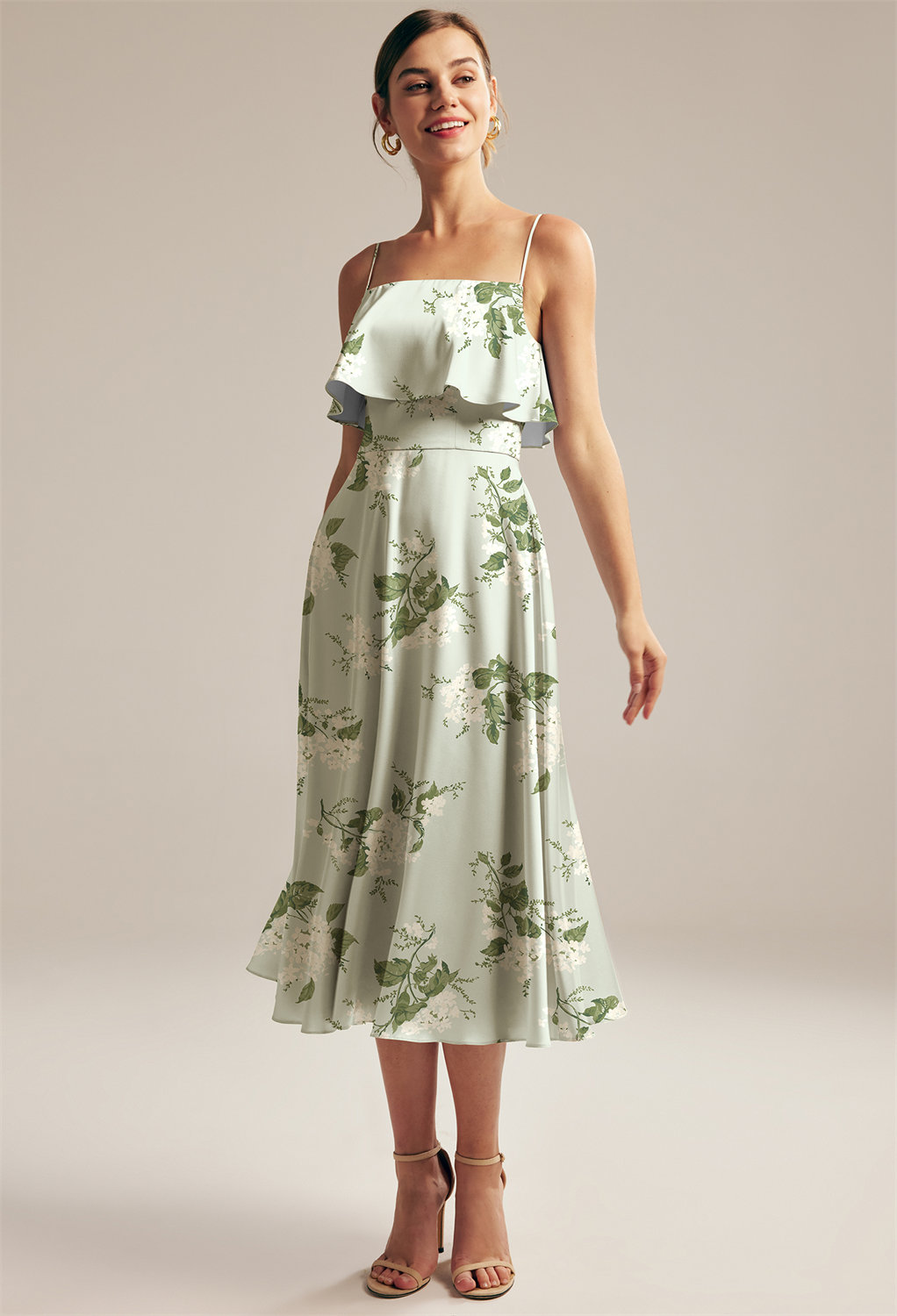 designed from shiny and sleek satin charmeuse