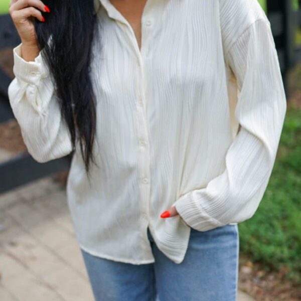 Description: This solid shirt's texture adds just the right amount of depth and sophistication