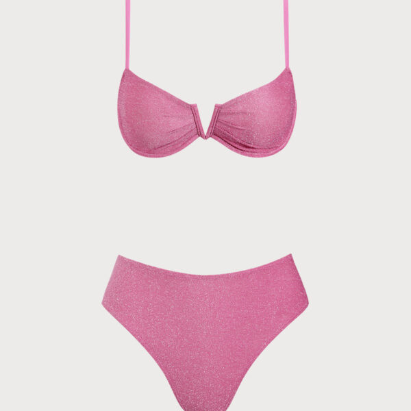 Back Neckline: Strap Fabric Stretch: High Stretch Waist: High Waisted Closure Type: Elastic Waist Pattern Type: Solid Embellishment: Textured