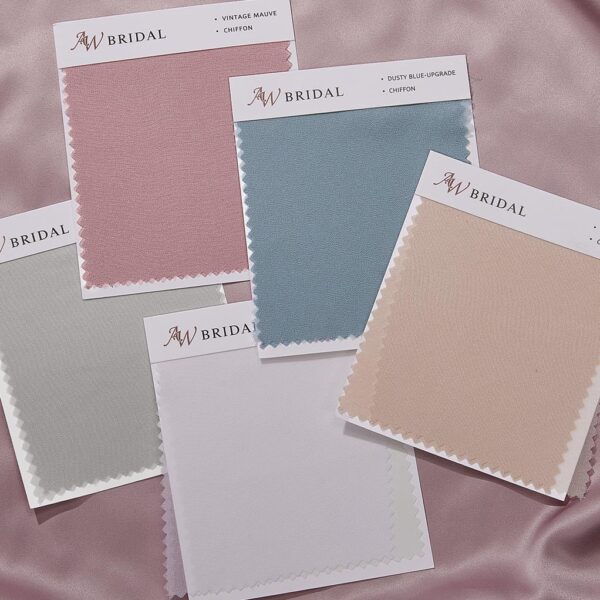 AW Chiffon Swatches for Bridal Dresses