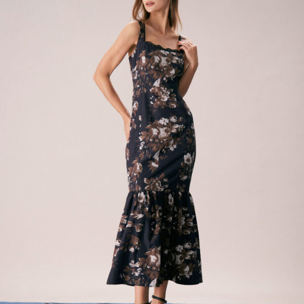 Fabric:This Floral Maxi Dress is made of Polyester. Polyester is an artificial fiber that feels soft