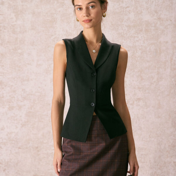 Fabric:This Lapel Vest is made of Polyester. Polyester is an artificial fiber that feels soft