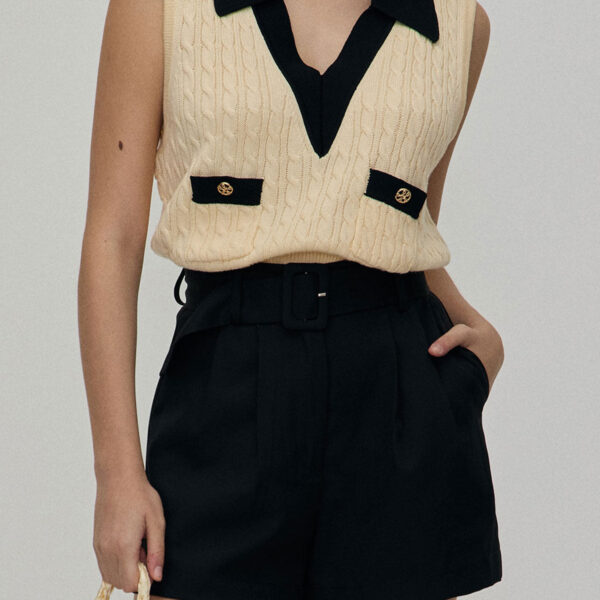 Fabric:The black shorts are made of Polyester. Polyester is an artificial fiber that feels soft