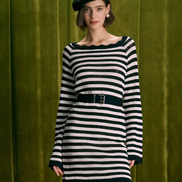 Fabric:This Striped Mini Dress is made of Viscose and Nylon. Viscose (aka rayon) is a man-made cellulosic fiber made from wood pulp. It's soft