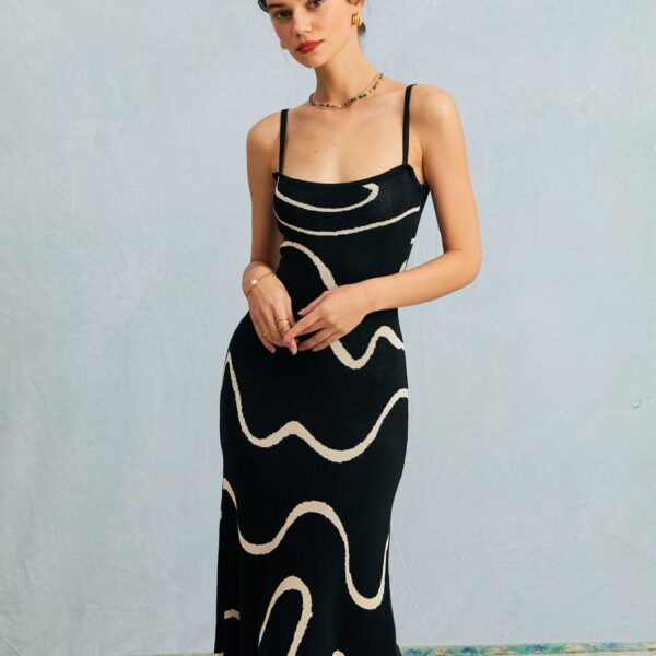 Fabric:This Sleeveless Midi Dress is made of Cotton and Modal. Cotton fabric features humidity balance