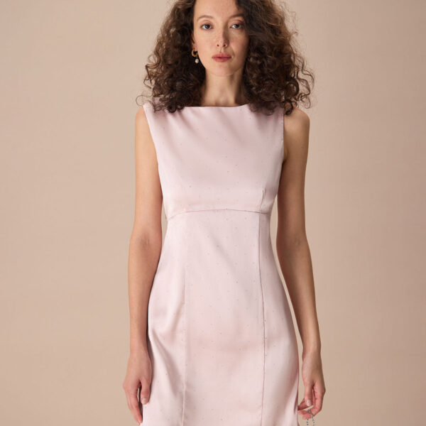 Fabric:This Sleeveless Mini Dress is made of Polyester. Polyester is an artificial fiber that feels soft
