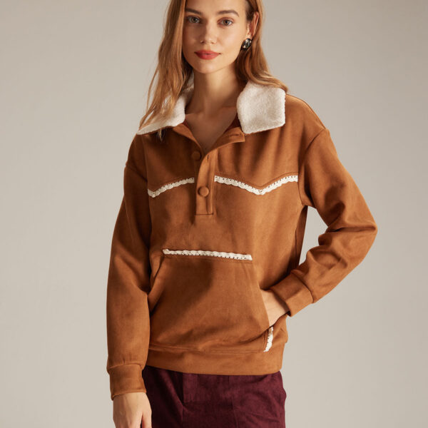 Details:- Brown- Daily- Pockets- Button- Lapel- Long Sleeves- Regular- Regular Fit- Slight Stretch- 97% Polyester
