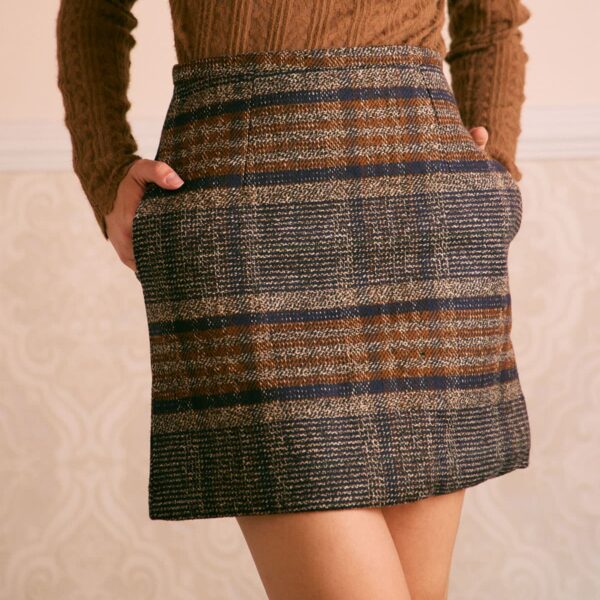 Details:- Zipper Fly- Natural Waisted- Regular Fit- No StretchFabric:This Striped Skirt is made of Polyester. Polyester is an artificial fiber that feels soft