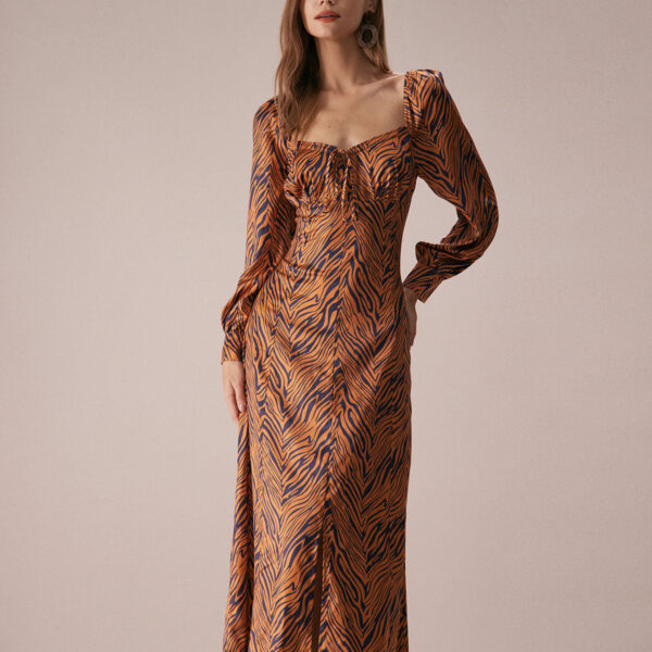 Fabric:This Print Maxi Dress is made of Polyester. Polyester is an artificial fiber that feels soft