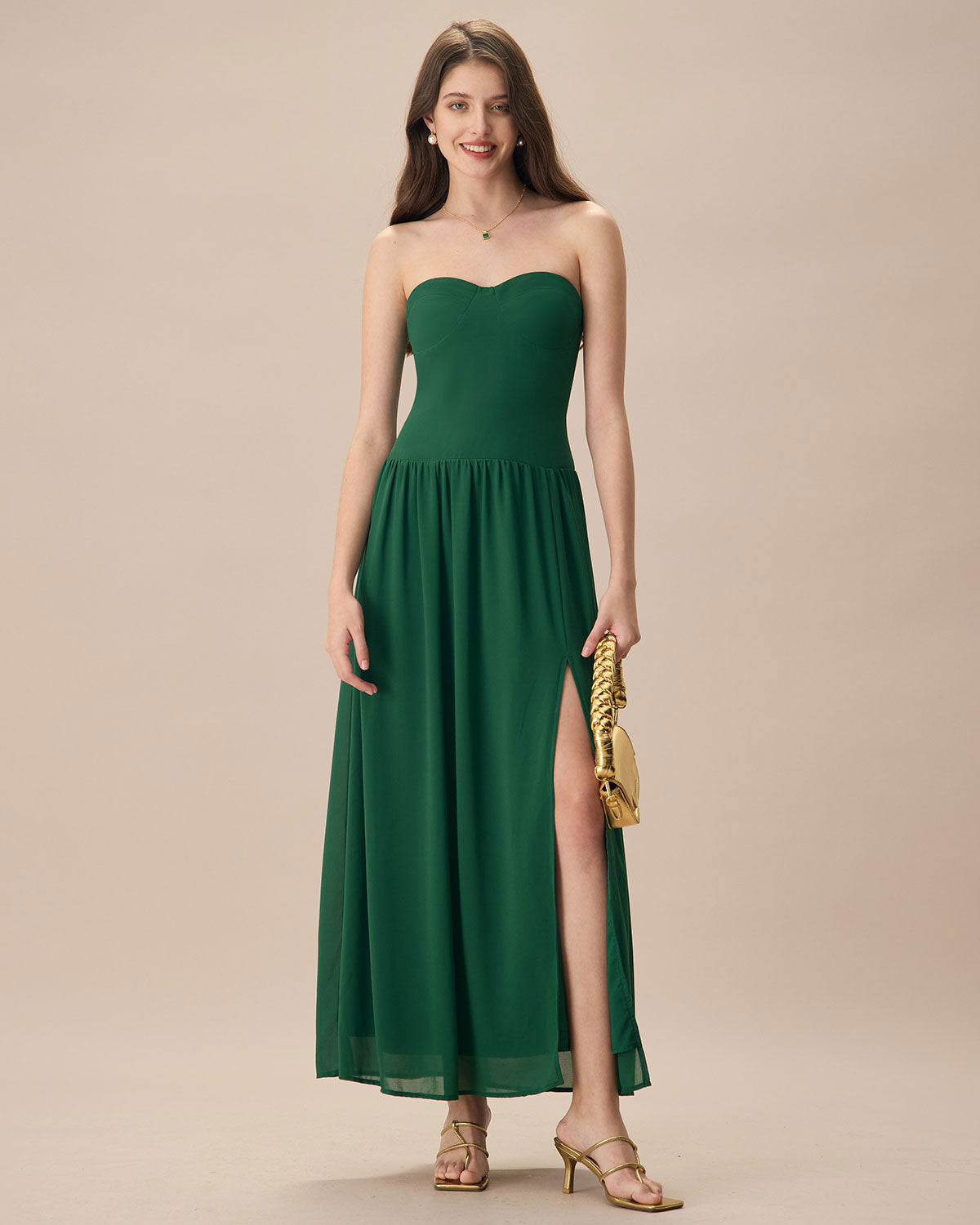 Fabric:This Ruched Maxi Dress is made of Polyester. Polyester is an artificial fiber that feels soft