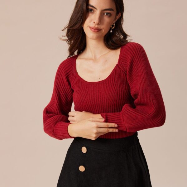 Fabric:This Ribbed Sweater is made of Polyester