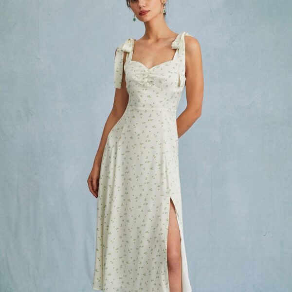 Fabric:This Sleeveless Midi Dress is made of Polyester. Polyester is an artificial fiber that feels soft