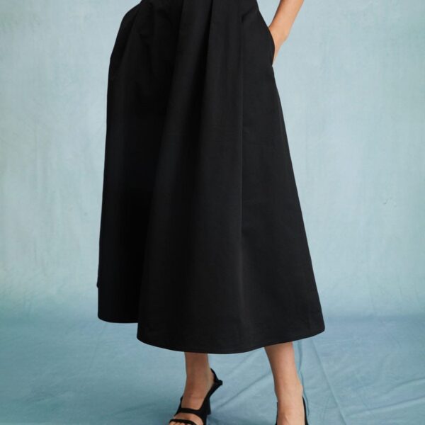Fabric:This Zipper Skirt is made of Cotton and Polyester. Cotton fabric features humidity balance
