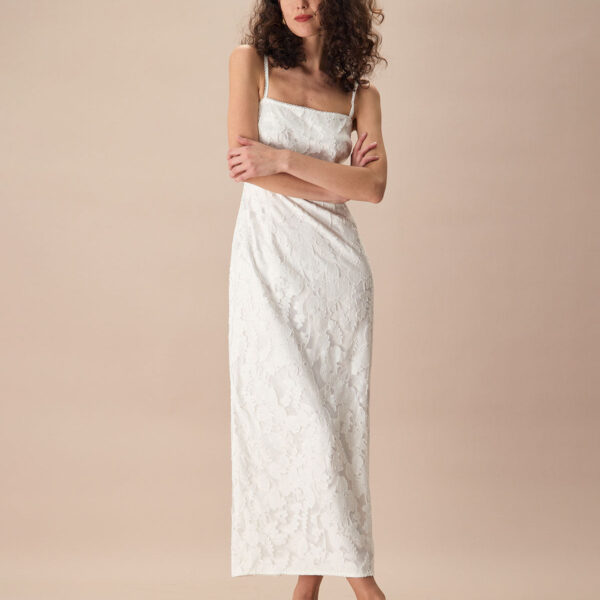 Fabric:This Slip Maxi Dress is made of Polyester. Polyester is an artificial fiber that feels soft
