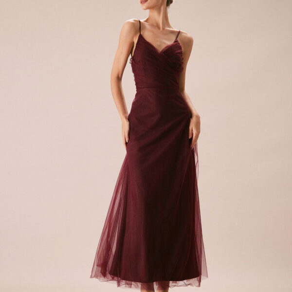 Fabric:This Wrap Maxi Dress is made of Polyester and Spandex. Polyester is an artificial fiber that feels soft