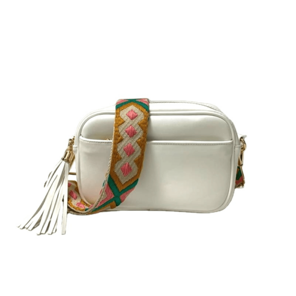 Now you can build your perfect bag! Pick your favorite color Crossbody bag and then pick your favorite style strap to build the perfect bag. All straps are interchangeable!Our beautiful Courtney vegan leather Crossbody from the Threaded Pear is the perfec