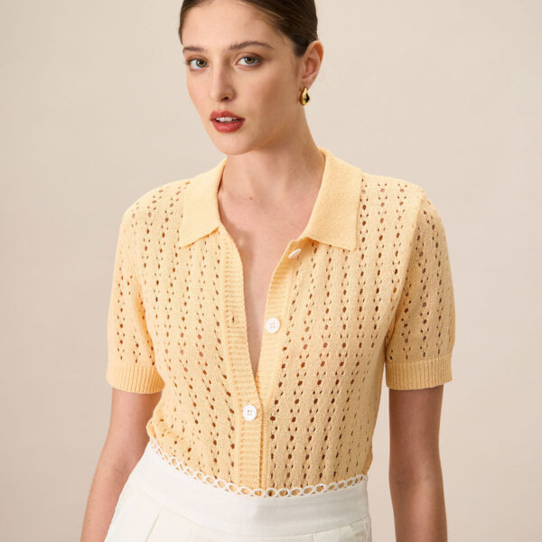 Fabric:This Ribbed Knit Top is made of Acrylic and Nylon. Acrylic has such characteristics as softness