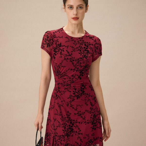 Fabric:This Floral Mini Dress is made of Polyester. Polyester is an artificial fiber that feels soft