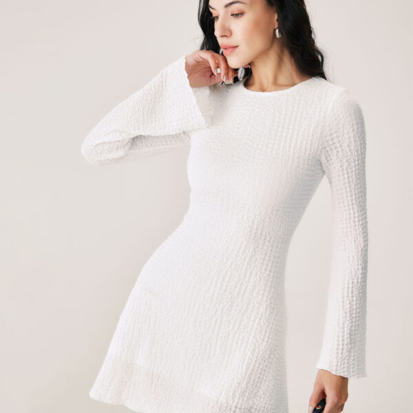 Fabric:This Ruched Mini Dress is made of Polyester and Spandex. Polyester is an artificial fiber that feels soft