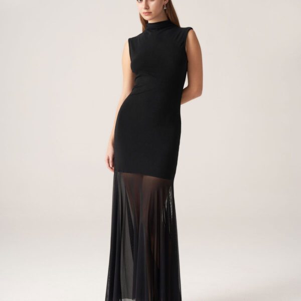 Occasion: Daily Fabric Stretch: Medium Stretch Waist: Natural Waisted Embellishment: Splicing Neckline: Mock Neck Dress Type: Tunic Silhouette: Bodycon Fabric: Viscose 92.0%