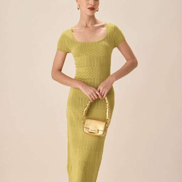 Fabric:This Bodycon Midi Dress is made of Viscose and Nylon. Viscose (aka rayon) is a man-made cellulosic fiber made from wood pulp. It's soft
