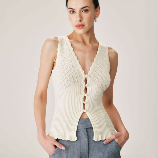 Fabric:This Knit Tank is made of Viscose and Nylon. Viscose (aka rayon) is a man-made cellulosic fiber made from wood pulp. It's soft