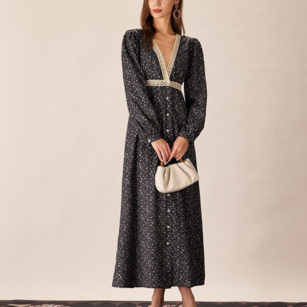 Fabric:This Floral Maxi Dress is made of Polyester. Polyester is an artificial fiber that feels soft